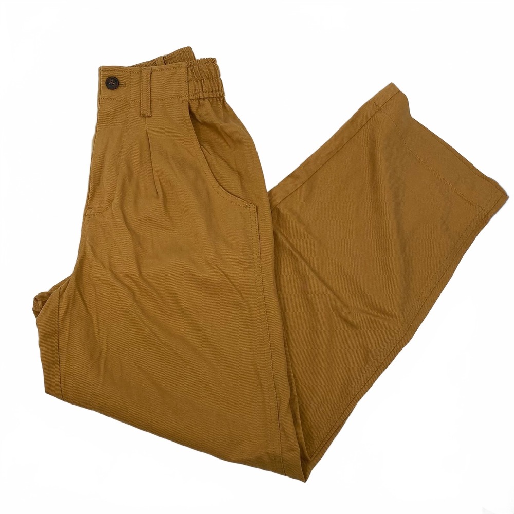 Madewell Tan Viscose Wide-Leg Dress Pants | Regular 00